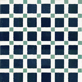 Mosaic House Moroccan tile Fes 3-26-12 Midnight Blue Polar White Light Green  zellige, mosaic, zellij, field, pattern, glaze, simple, classic 